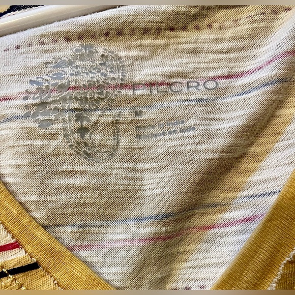 Anthropologie I Pilcro Ruffles & Stripes Relaxed V-neck Flutter Sleeve T… - Picture 4 of 6